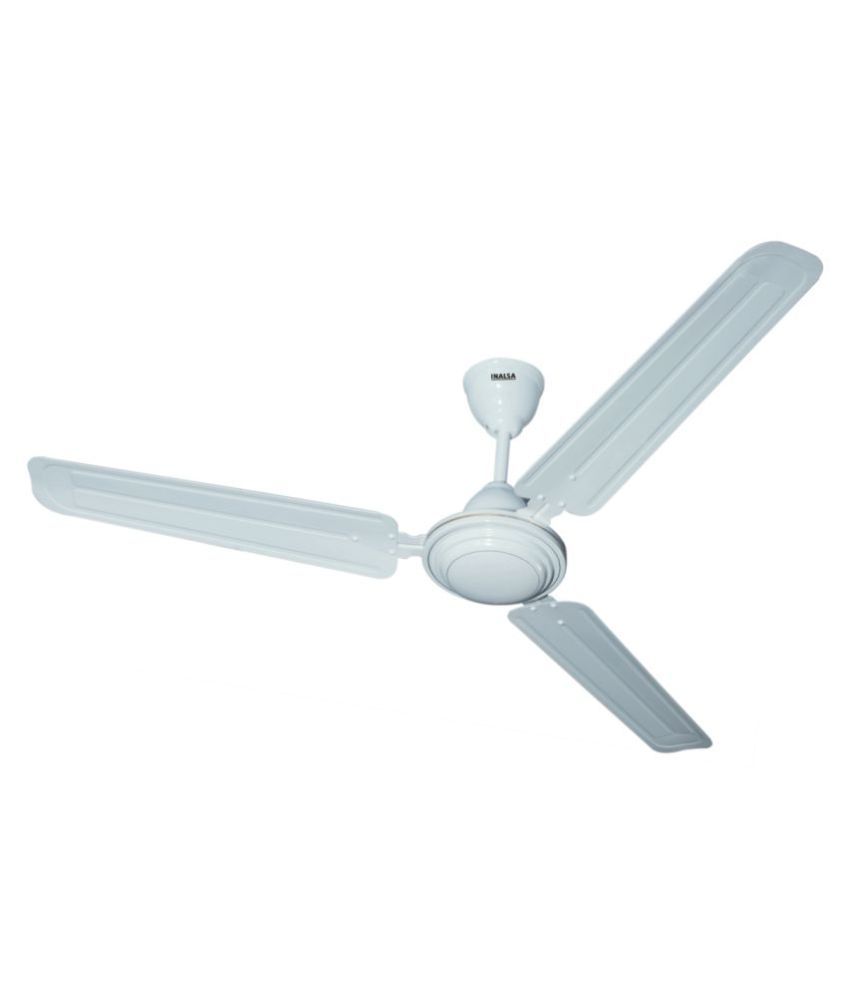 Inalsa 48 Frosty White Ceiling Fan White