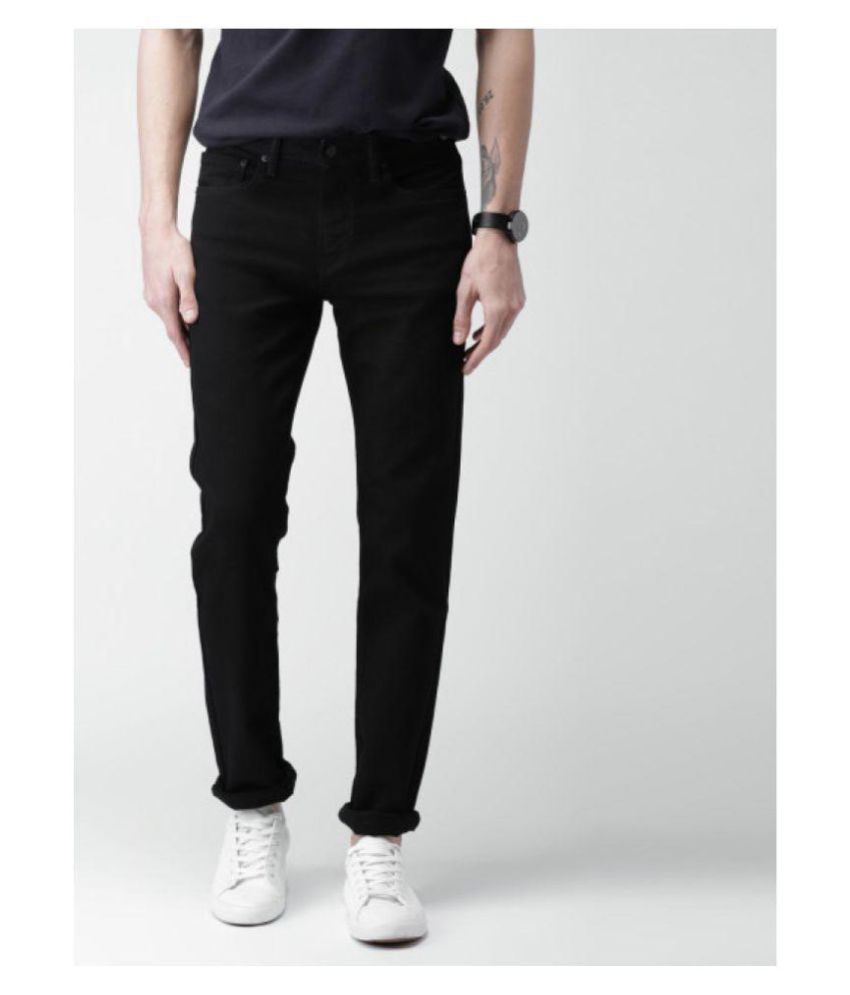 levis black slim jeans