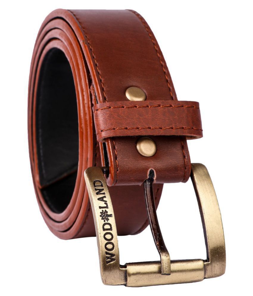 Woodland Belts Brown Leather Casual Belt Pack Of 1 Buy Online At Low 