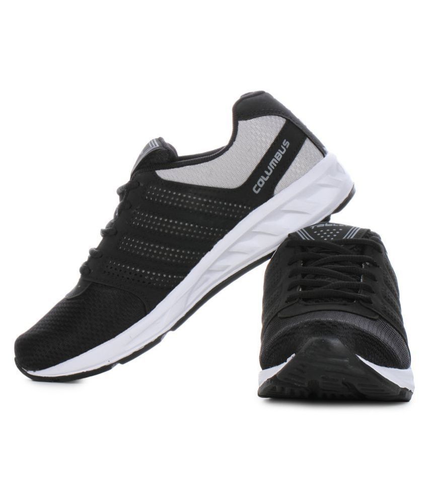 columbus black running shoes