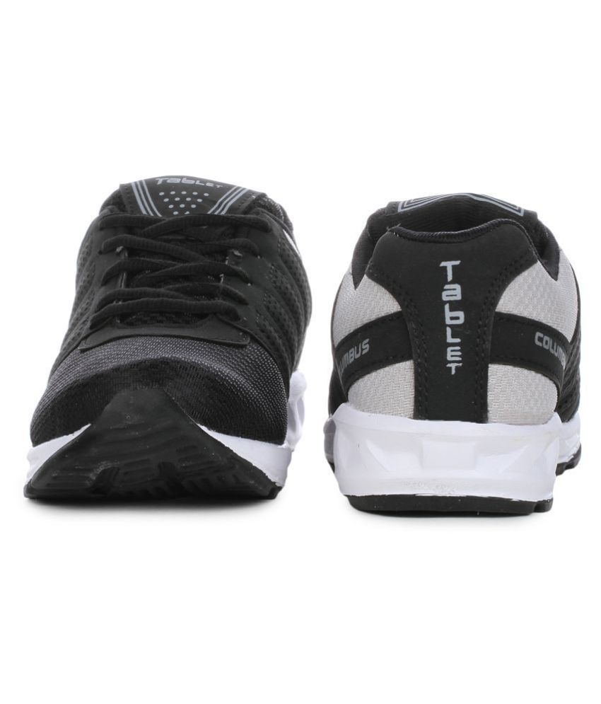 columbus black running shoes