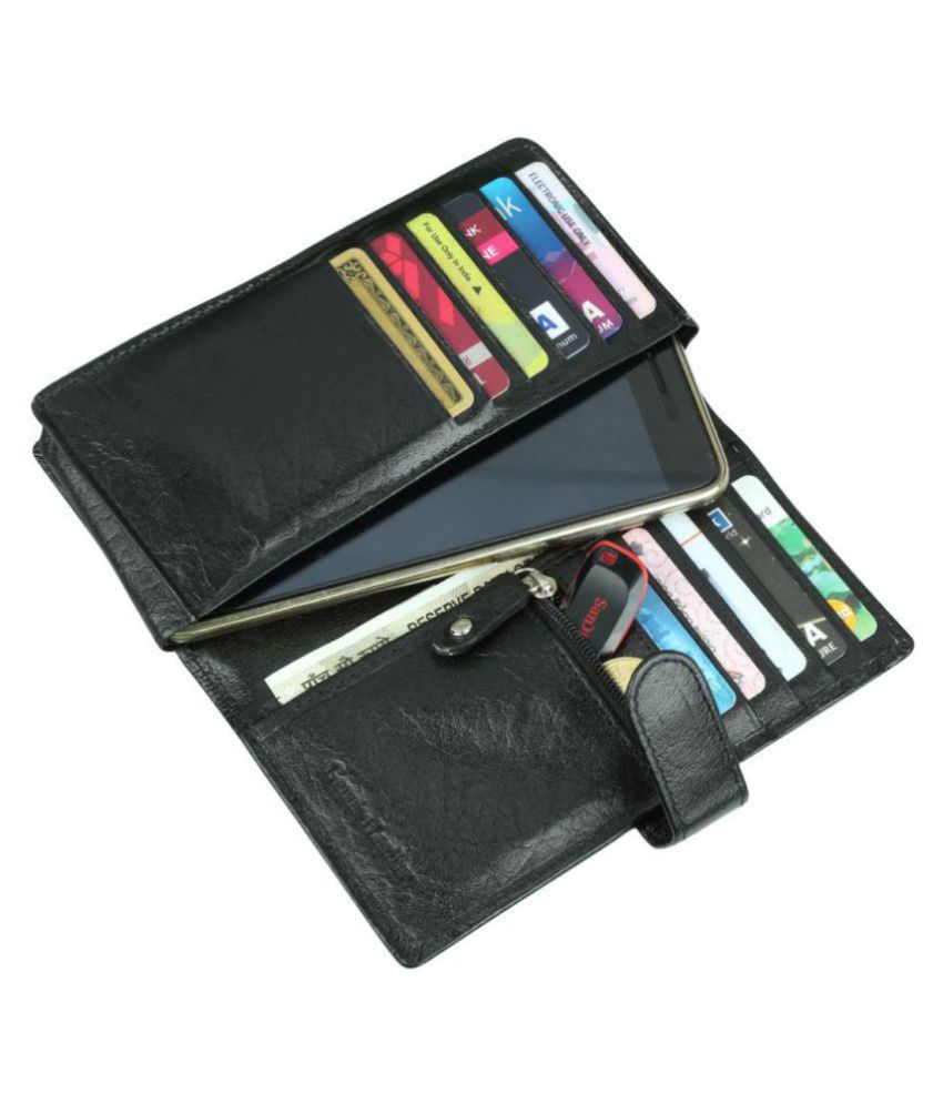 Style 98 Bi-Fold Black Card Holder