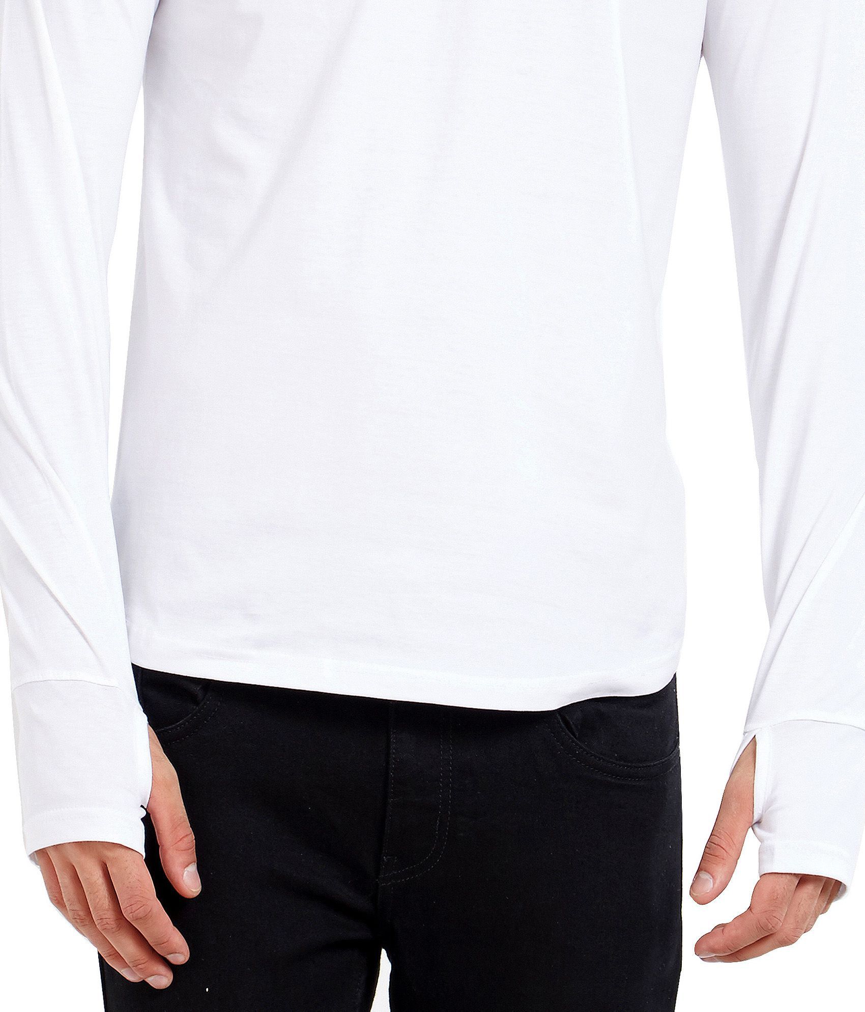 Maniac White Full Sleeve thumbhole T-Shirt - Buy Maniac White Full ...