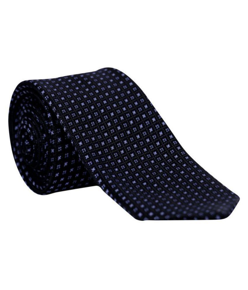 Molessi Black Printed Polyester Necktie: Buy Online at Low Price in ...