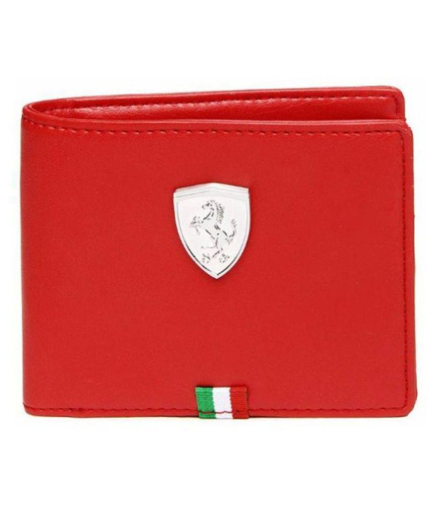 Buy Puma F1 Leather Red Wallet at Best 