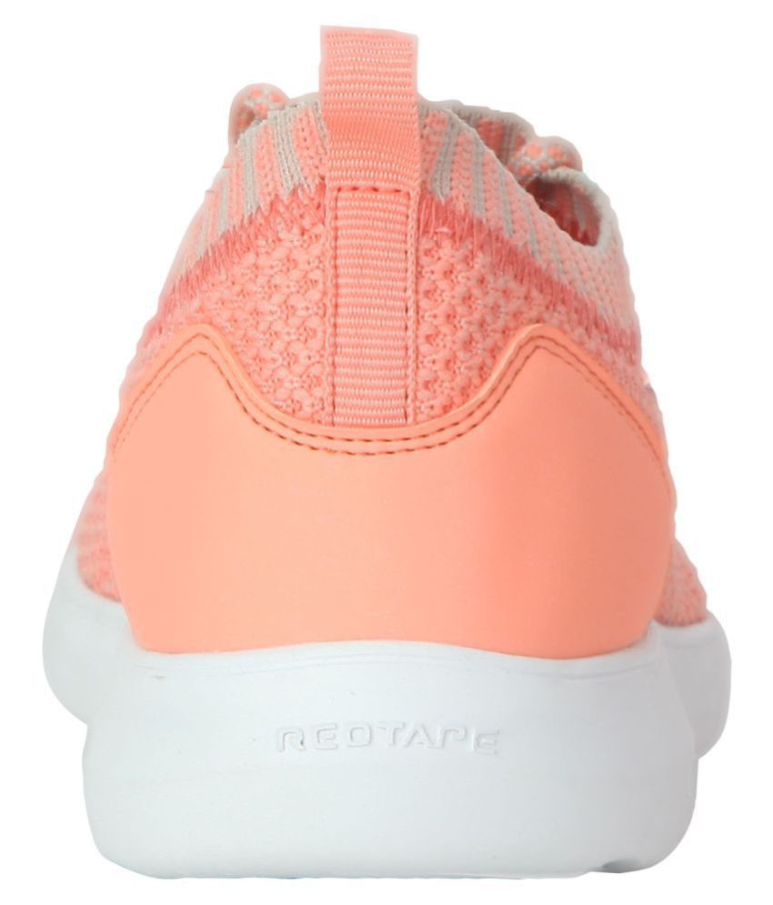 red tape peach color shoes