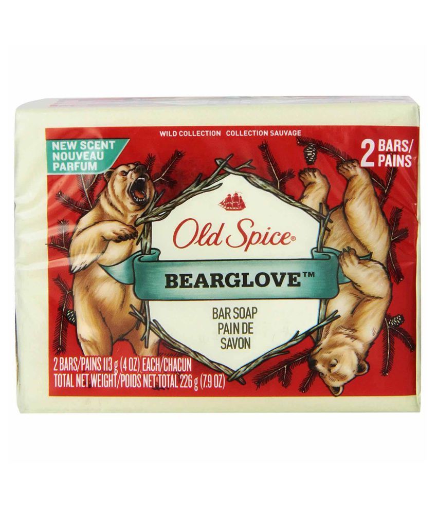 Old Spice Bearglove Bar Soap, 2 Pack Soap 226 ml Pack of 2 ...