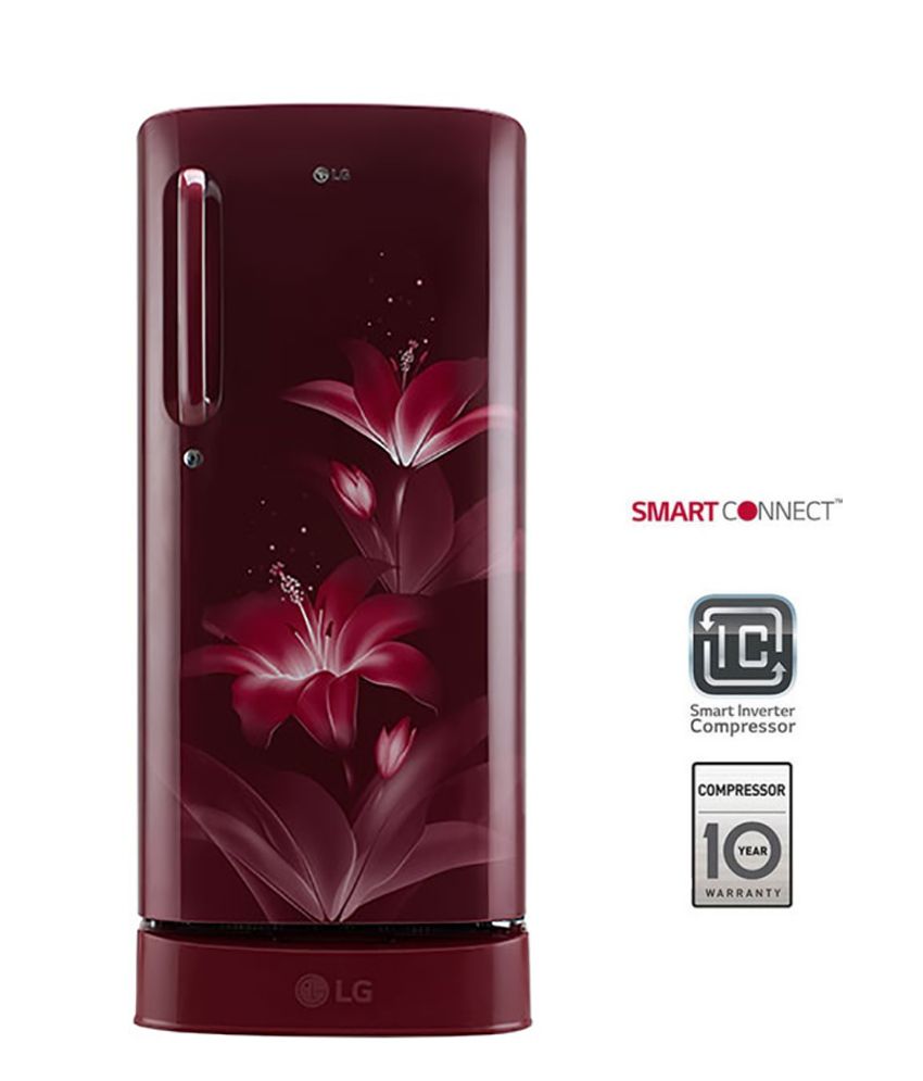 LG 190 Ltr 4 Star Single Door Refrigerator - Red...