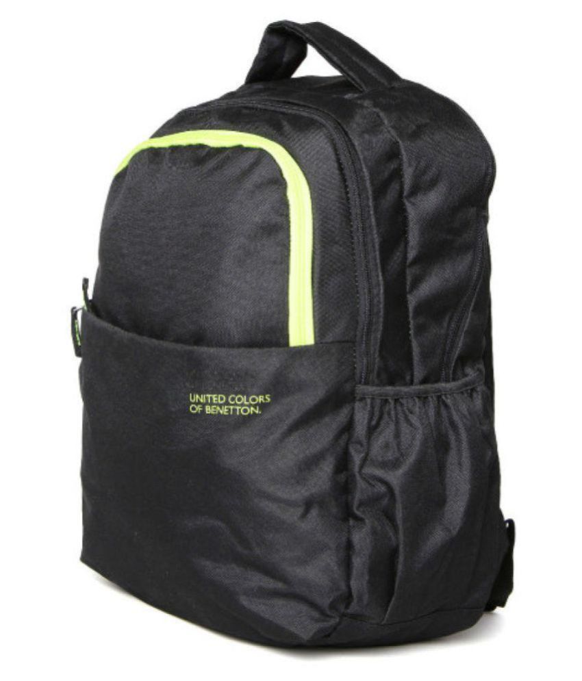 United Colors of Benetton Black Canvas College Bag - Buy United Colors ...