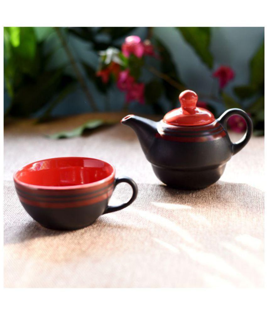     			Unravel India Stoneware Tea Cup 2 Pcs