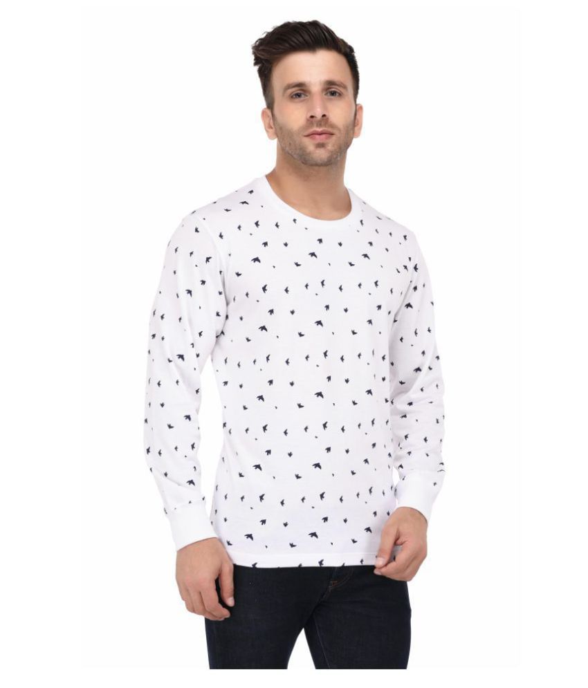 white full sleeve t shirt flipkart