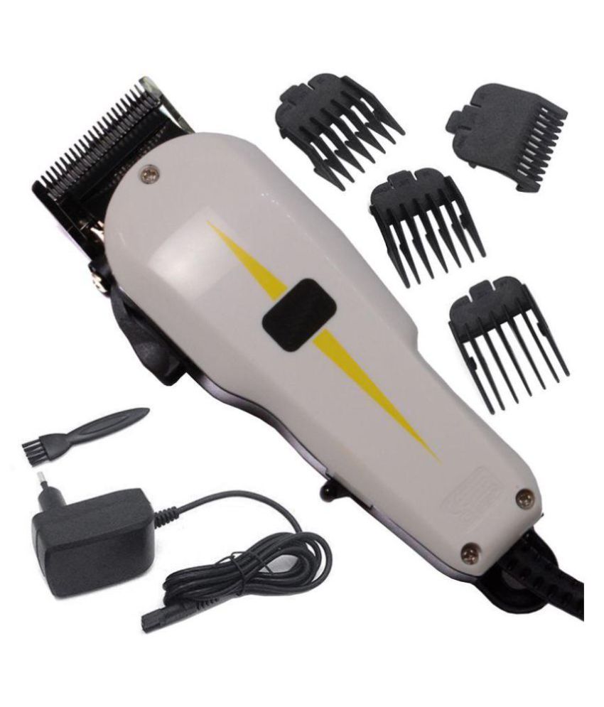 Jm Electric Corded Hair Clipper Beard Trimmer ( White