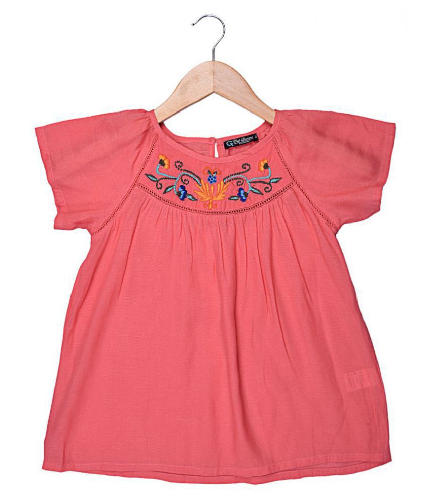     			Cool Quotient Rayon Emb Top