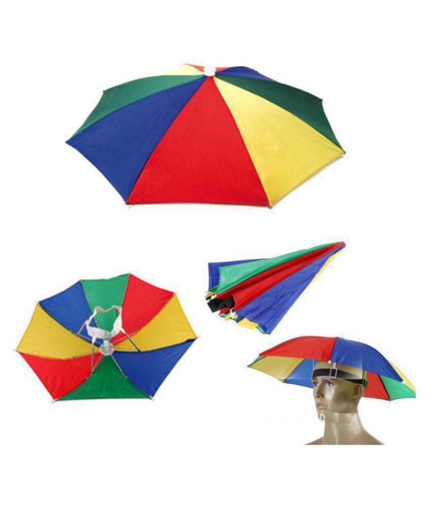 Hat/Head Hand Free Umbrella for kids/Boys and Girls for sun/rain: Buy ...