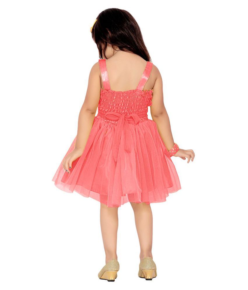 pink net frock
