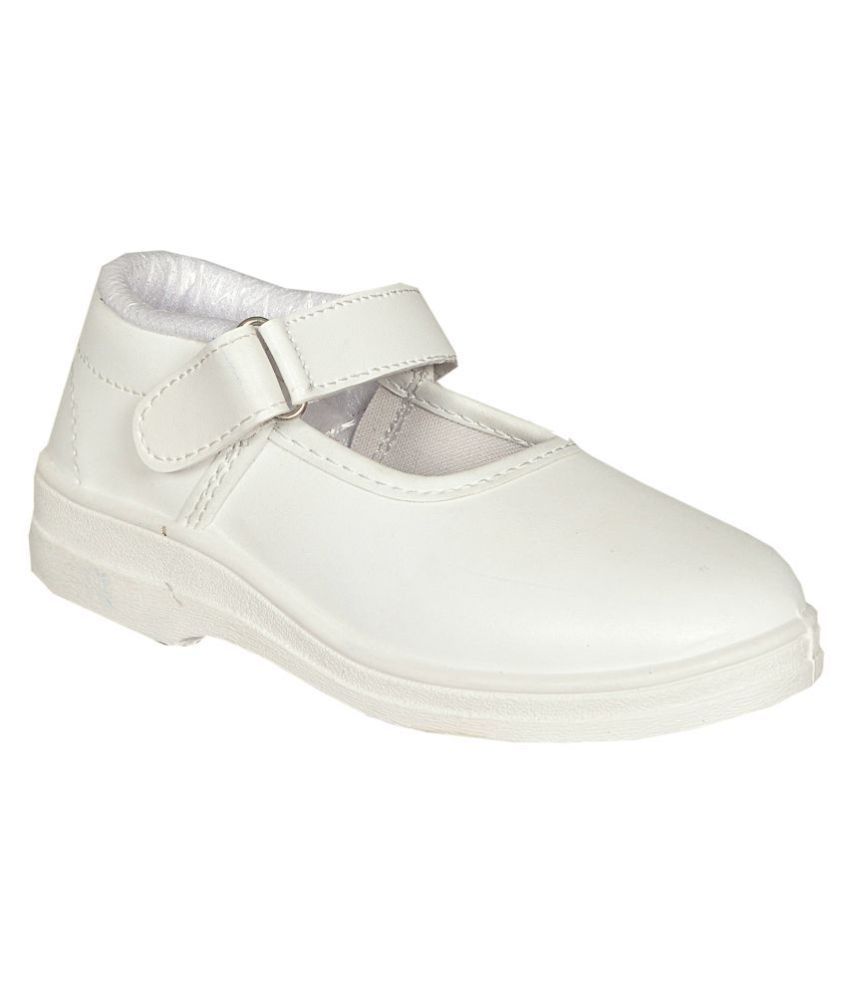Lakhani White School Shoes for Girls With Velcro Price in India Buy