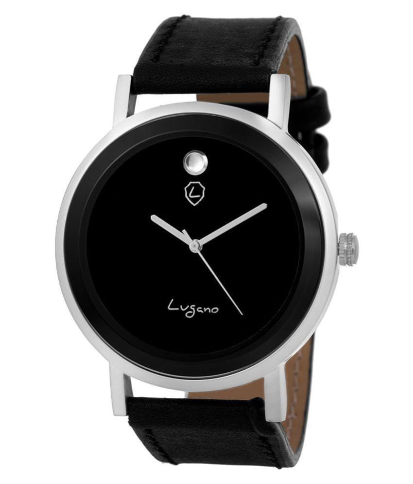 Lugano LG 1082 Leather Analog Men's Watch