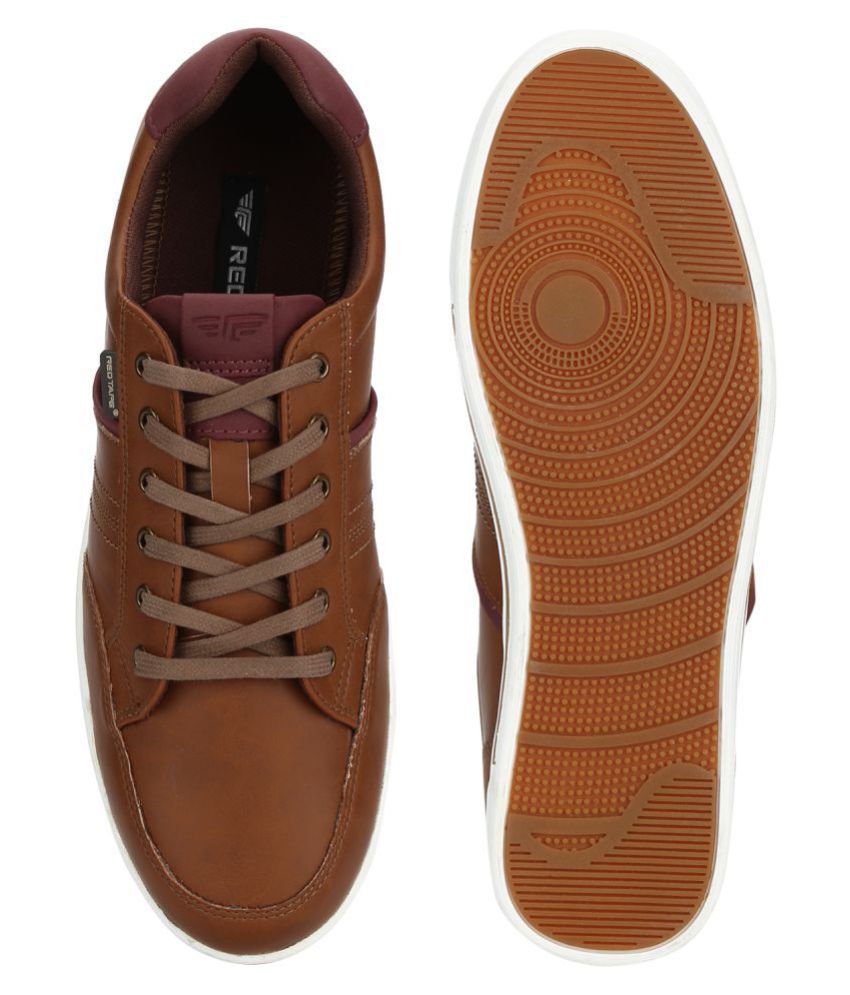 red tape men tan sneakers