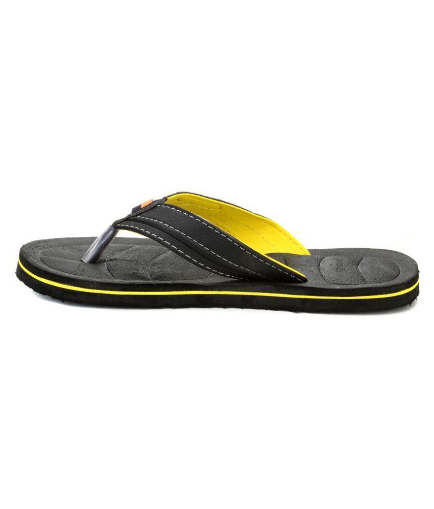 sparx men black flipflop