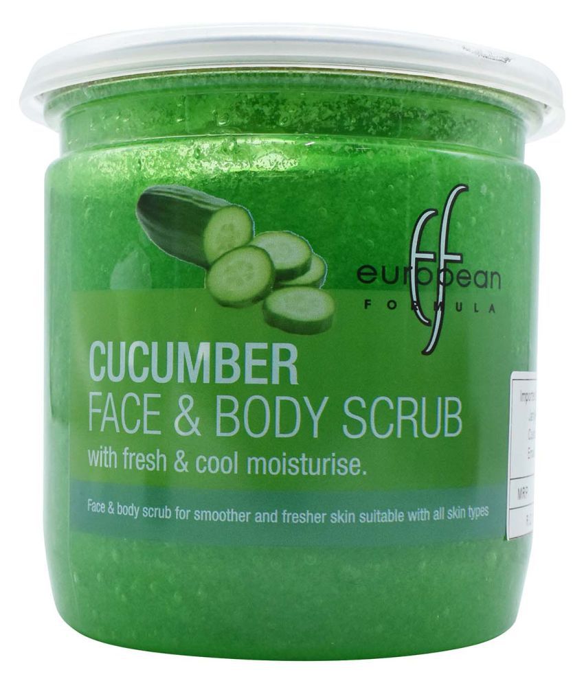 European Formula Cucumber Face & Body Scrub Facial Scrub 500 ml: Buy ...