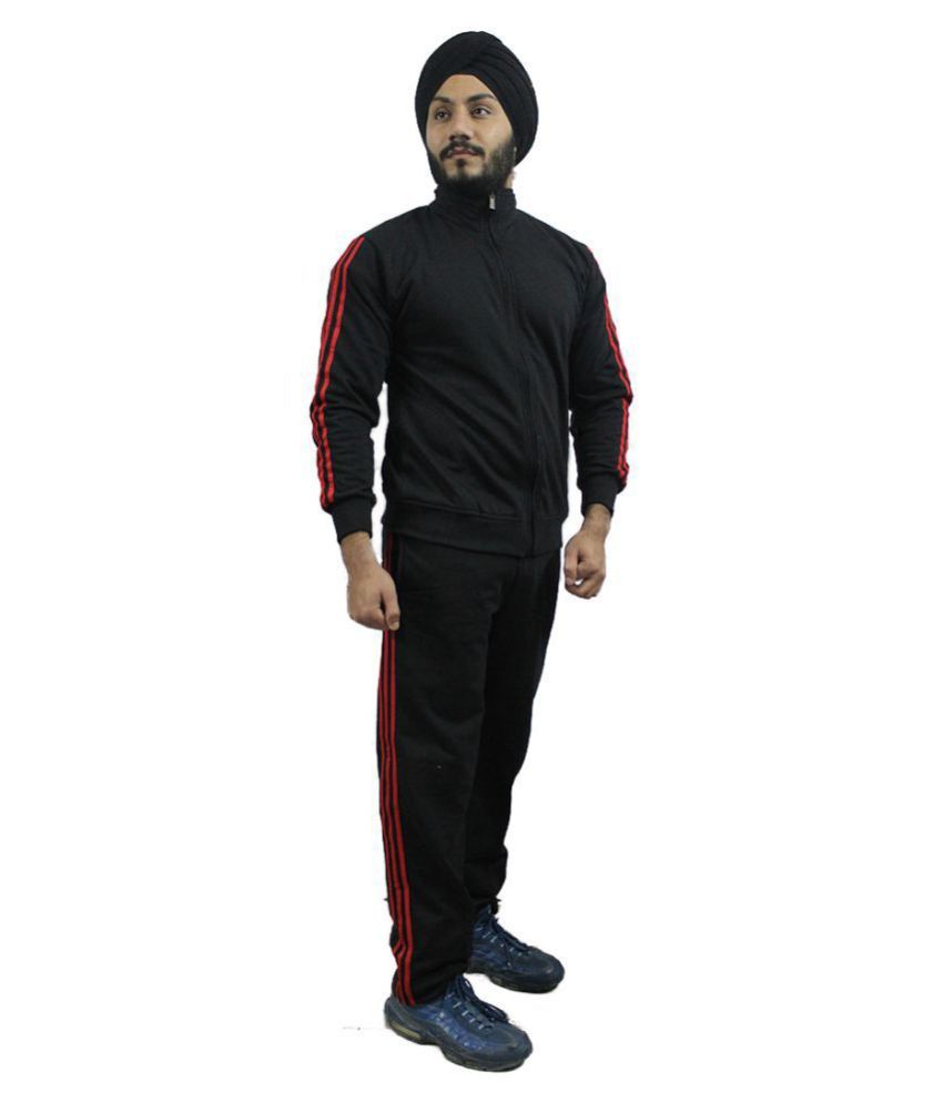 AMIHART BLACK-RED STRIPED TRACKSUIT - Buy AMIHART BLACK-RED STRIPED ...