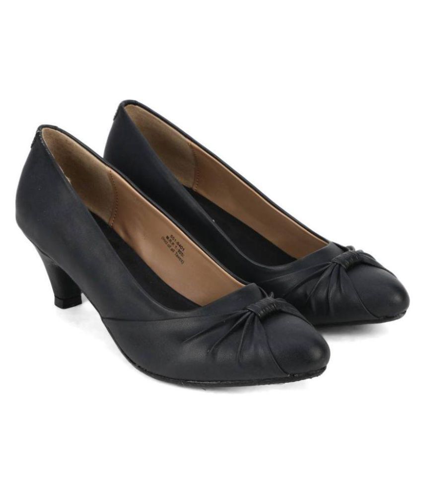 Footin Black Cone Heels Price in India Buy Footin Black