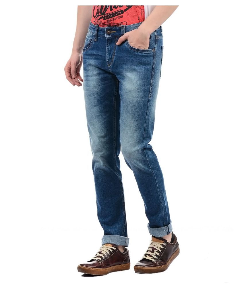 flying machine slim men blue jeans