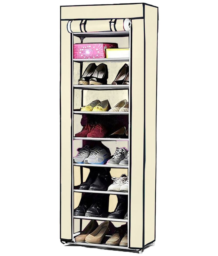 Wds Canvas 9 Tier Shoe Rack Multi Color Wds Canvas 9 Tier Shoe Rack Multi Color