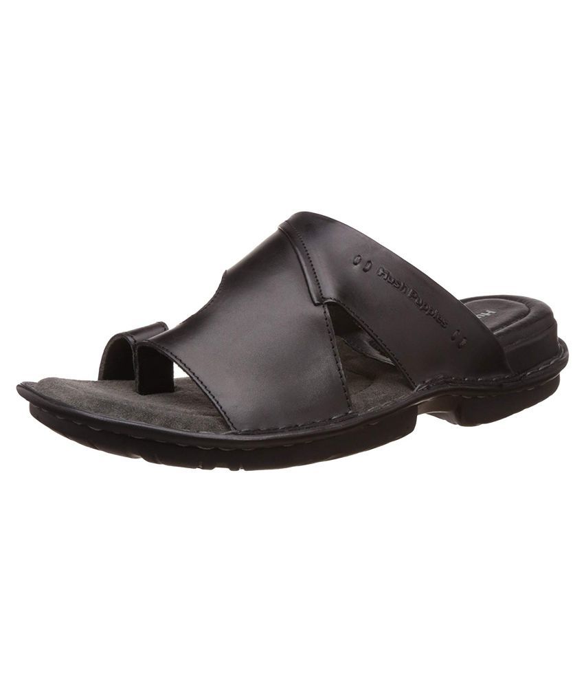 Hush Puppies Hawaii Black Synthetic Leather Sandals - Buy Hush Puppies ...