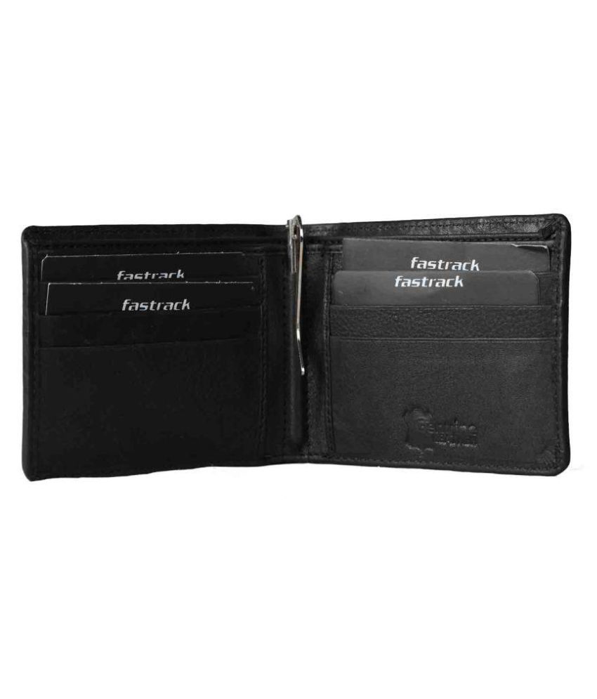 Fastrack Leather Black Casual Regular Wallet: Buy Online at Low Price in India - Snapdeal