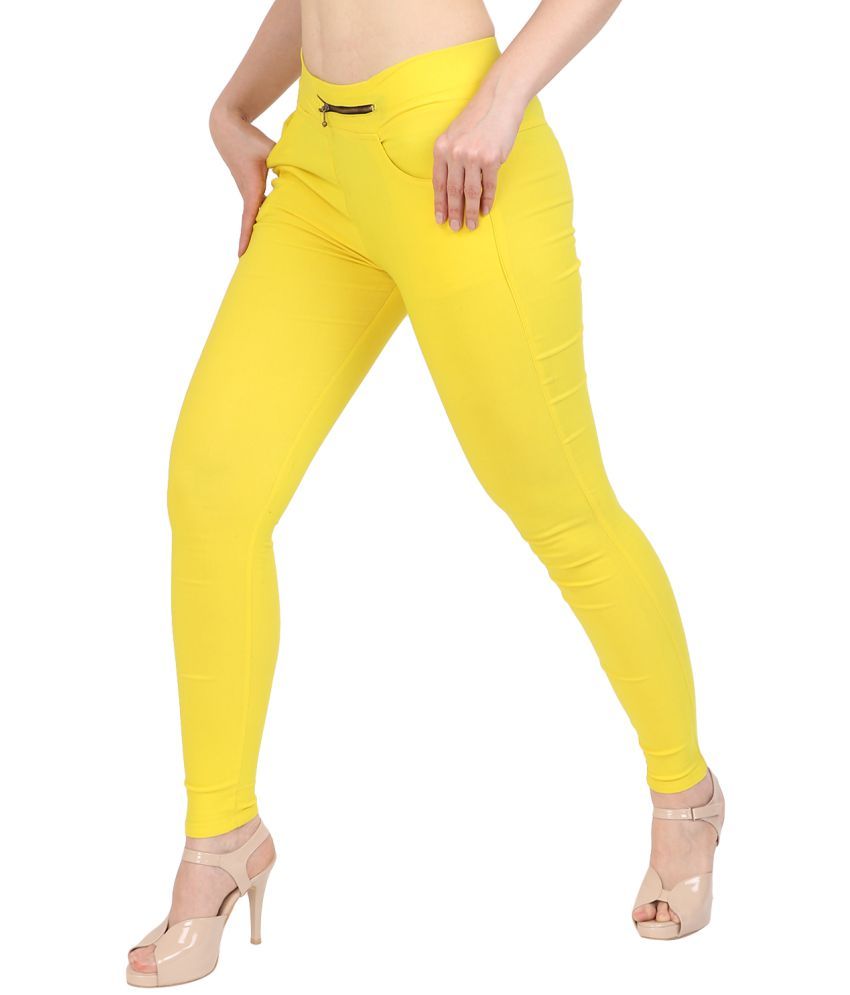 yellow jeggings