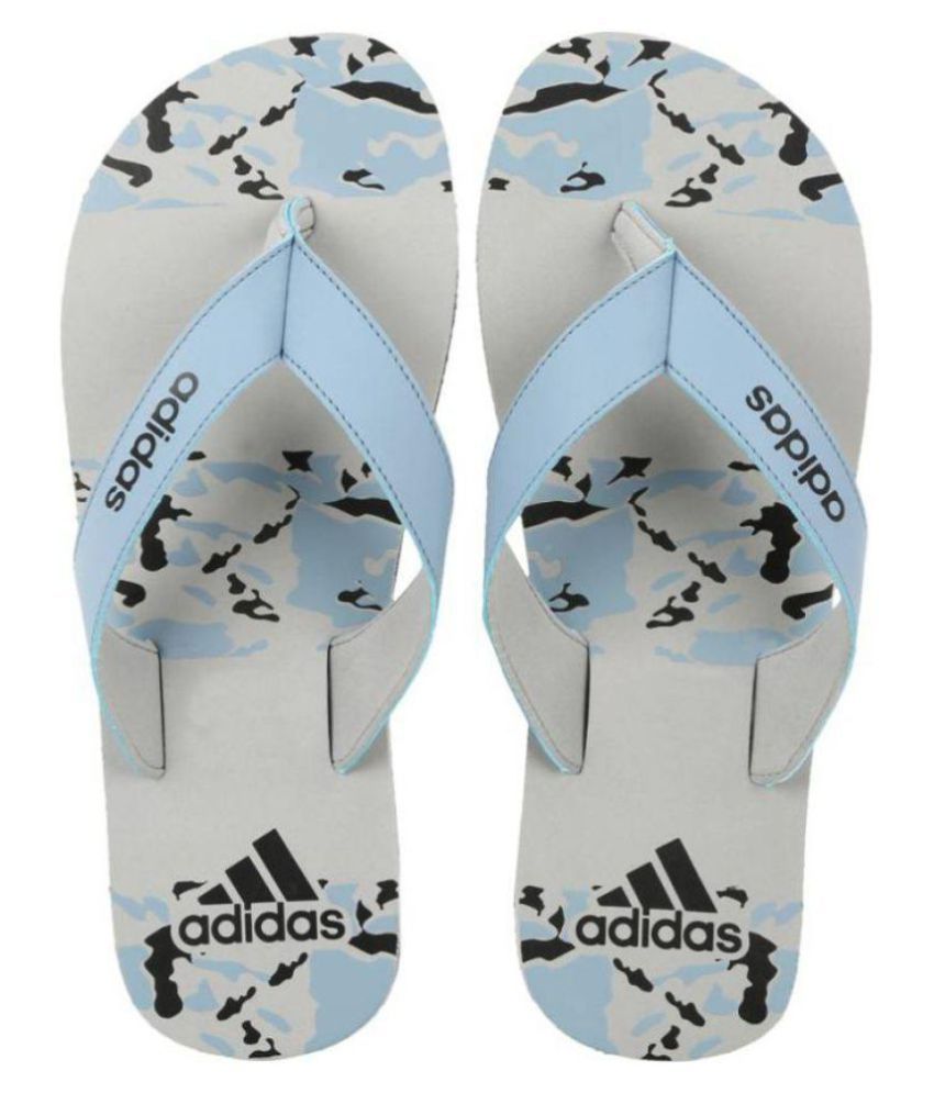 adidas gray thong flip flop