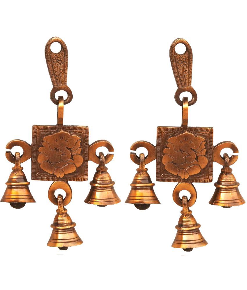 Susajjit Decor Ganesh Ji Hanging Bells Set Brass Decorative Bell Buy