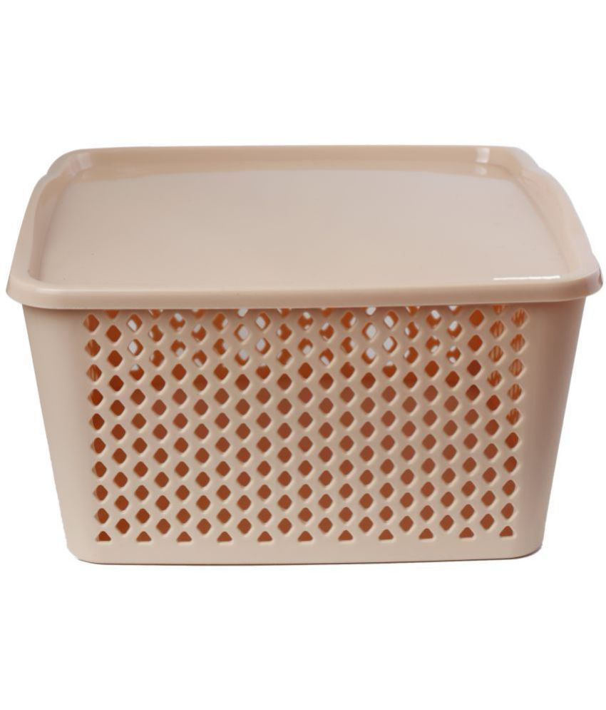 CSM Storage Basket Boxes for Storage with Lid Set of 4 small Baskets