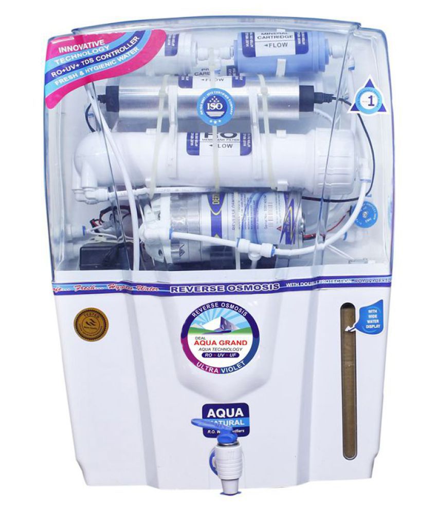 Aquagrand GRAND AUDY 12 L RO + UV + UF + TDS Water Purifier  (White)