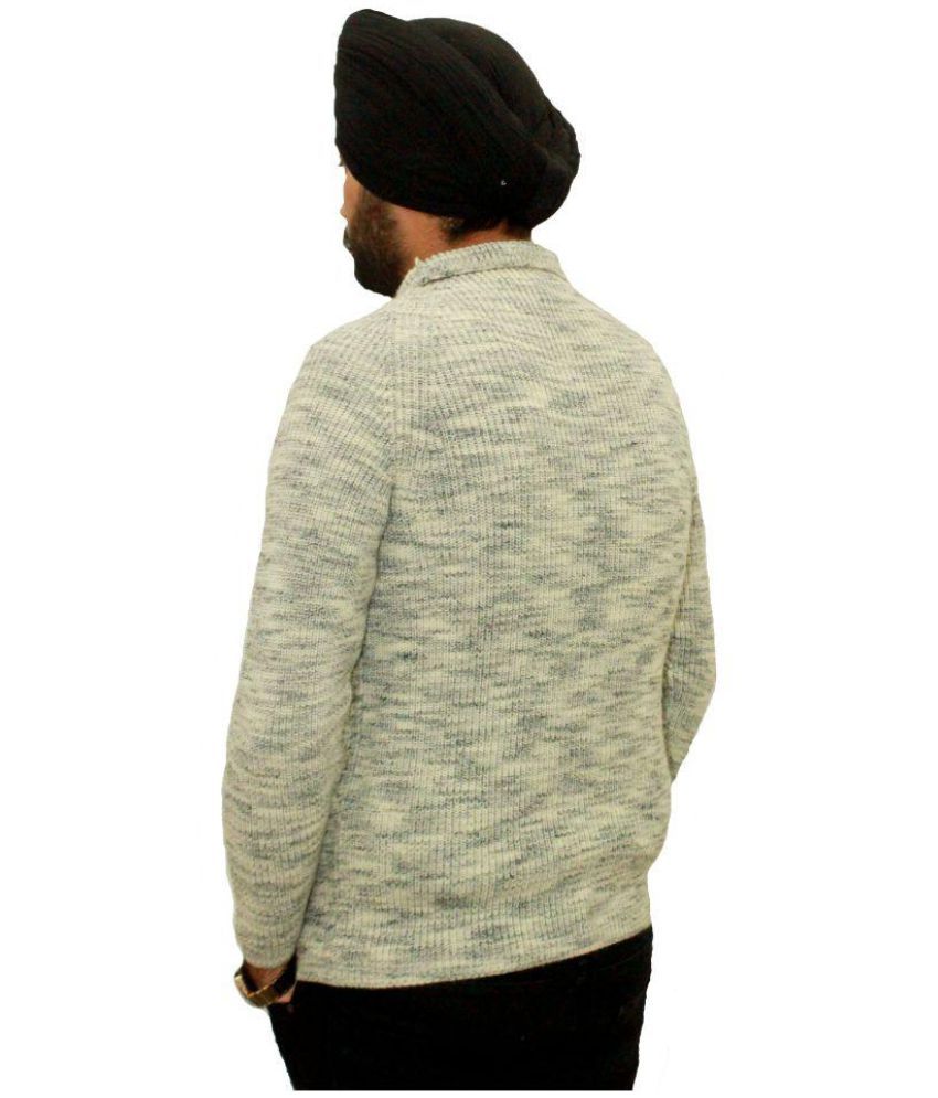 white mock collar