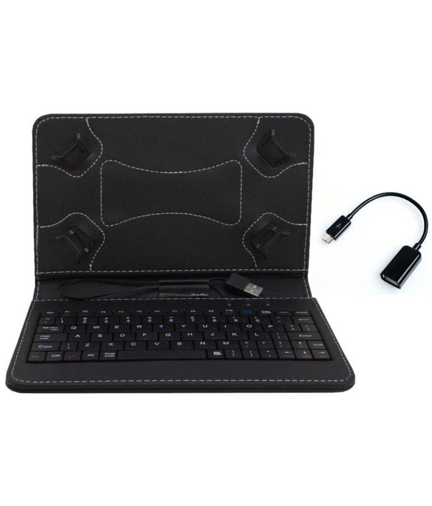     			Micromax Canvas Tab P702 Keyboard Cover By Angel Trading Black