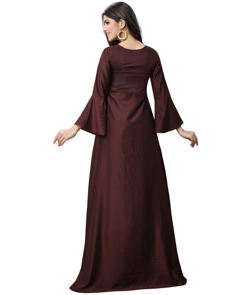 brown gown design
