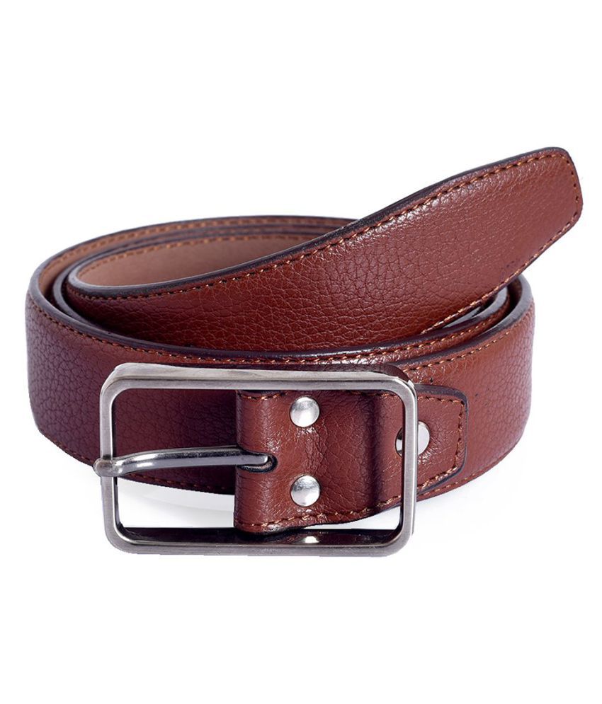 Firenzi TAN Faux Leather Formal Belt - Pack of 1: Buy Online at Low ...