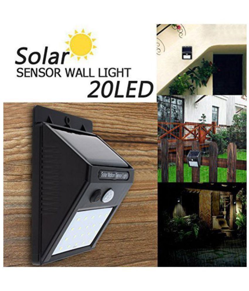 Arwal 20w Solar Outdoor Wall Light Panel Pack Of 1