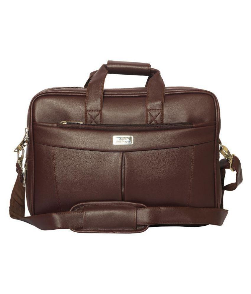 SSTL Brown Leather Office Messenger Bag - Buy SSTL Brown Leather Office ...