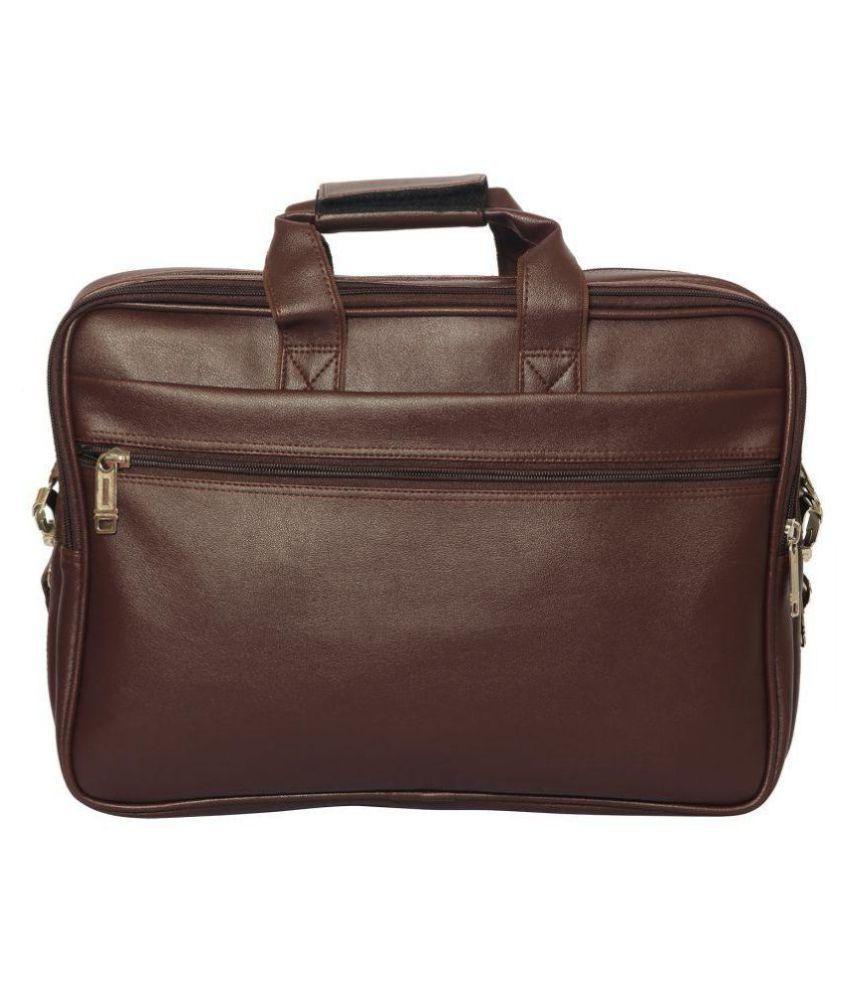 SSTL Brown Leather Office Messenger Bag - Buy SSTL Brown Leather Office ...