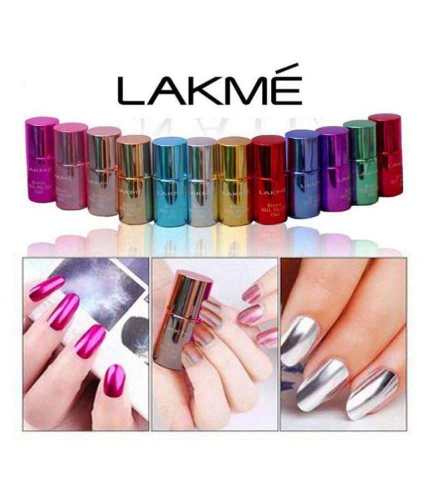 Lakme Imported Mirror Nail Polish Multi Colour Shimmer 60 Ml Buy