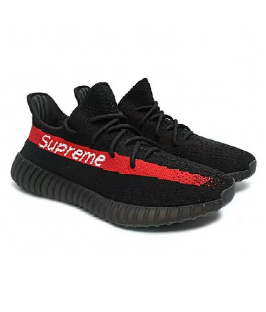 Adidas Yeezy Boost 350 Supreme Black Running Shoes - Buy Adidas