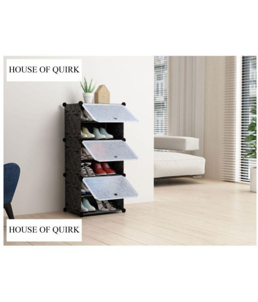 House Of Quirk Plastic More Than 5 Tier Shoe Rack Black Buy House Of