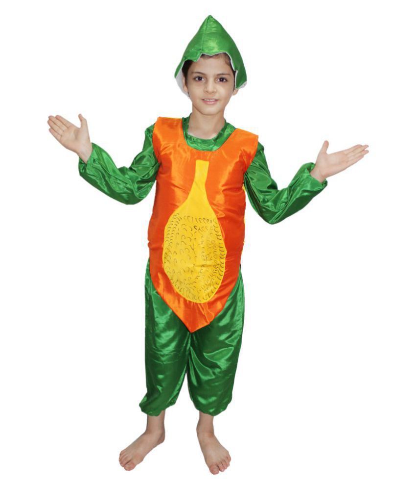 Kaku Fancy Dresses Papaya fancy dress for kids,Fruits Costume for ...