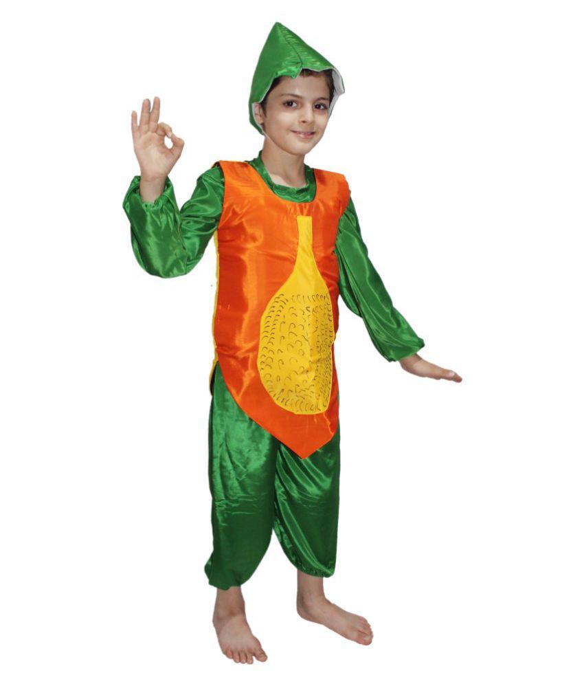 Kaku Fancy Dresses Papaya fancy dress for kids,Fruits Costume for