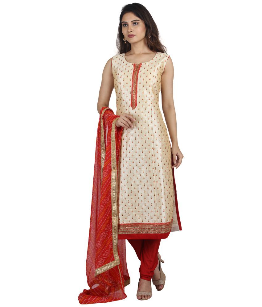 Hastakala Khadi Kurti With Salwar Stitched Suit Buy Hastakala Khadi