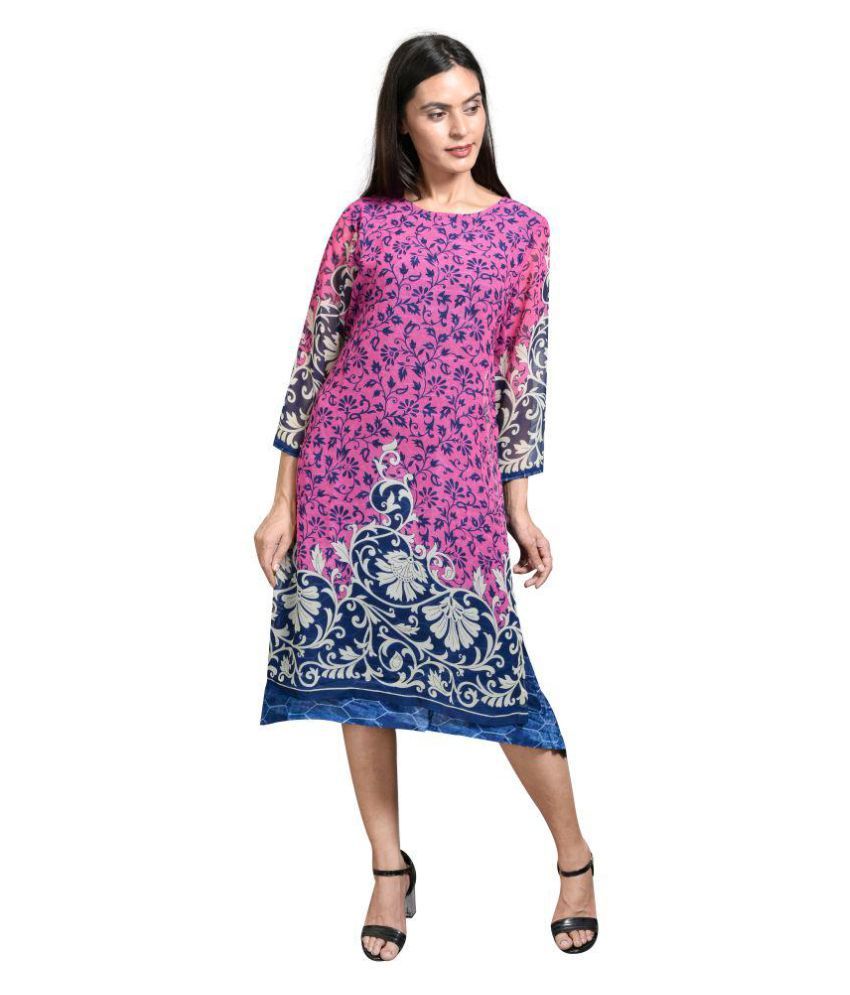 pink kurti with pant