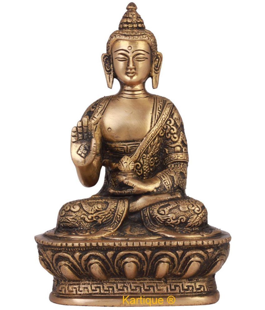 Kartique Buddha Brass Idol Buy Kartique Buddha Brass Idol at Best Price in India on Snapdeal